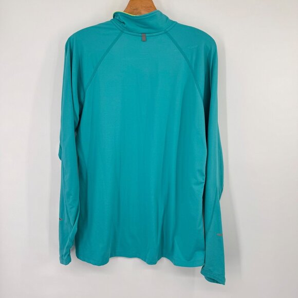 Nike Running Dri-FIT womens Long Sleeve Shirt size XL Turquoise - Picture 12 of 15